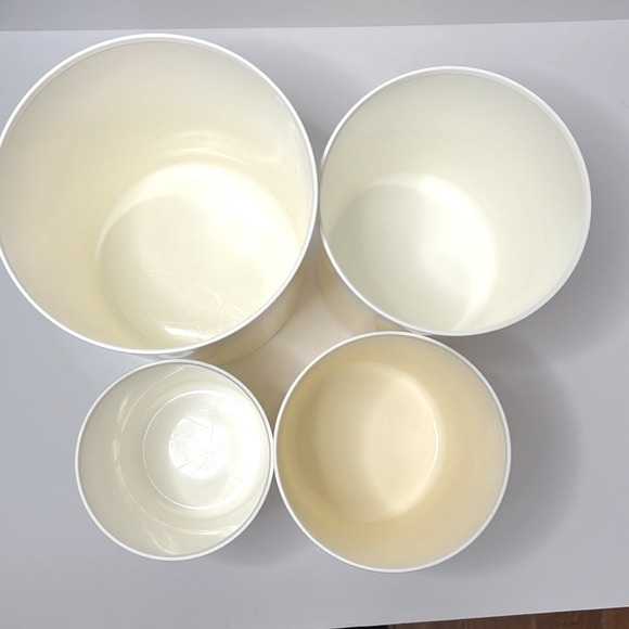 Tupperware One Touch Nesting Storage Canisters Container Set of 4 with Seals - Picture 5 of 10